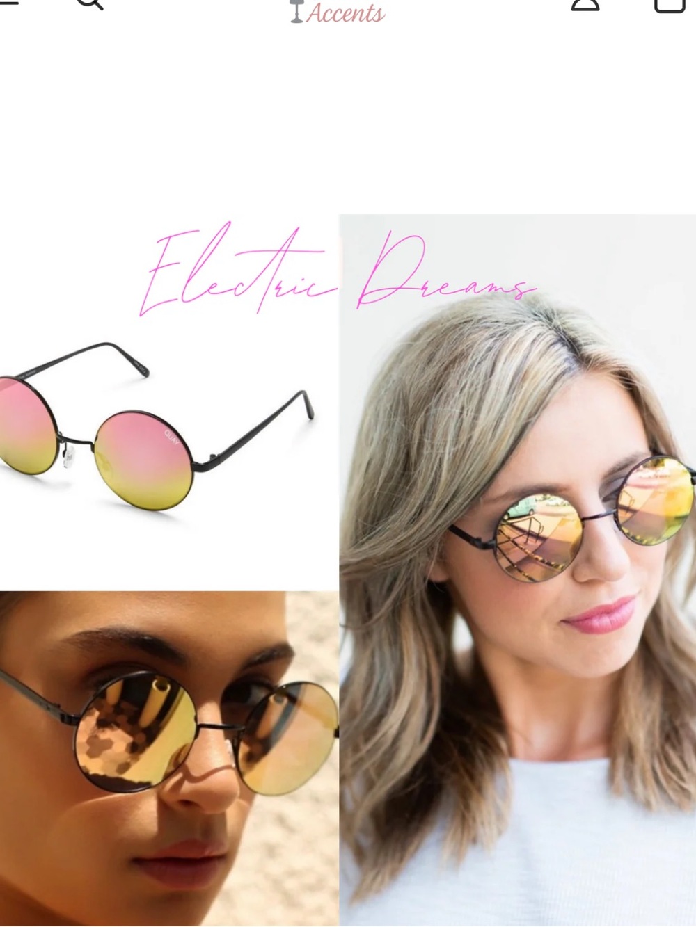 Quay Australia Electric Dreams Sunglasses - Picture 3 of 7